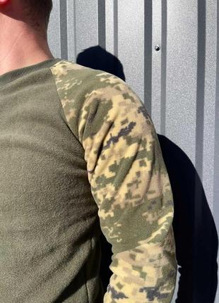 Тактичний чоловічий флісовий светр (олива-піксель) 3xl2 фото