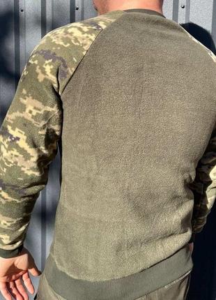 Тактичний чоловічий флісовий светр (олива-піксель) 3xl6 фото