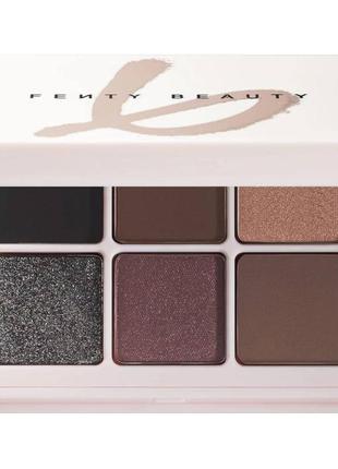 Палетка теней fenty beauty snapshadows mix & match eyeshadow palette smoky 6 г