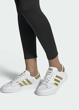 Adidas team court кожаные женские кроссовки, качество luxe оригинал!