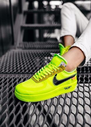 Кросівки nike air force 1 off-white volt кроссовки — купить в