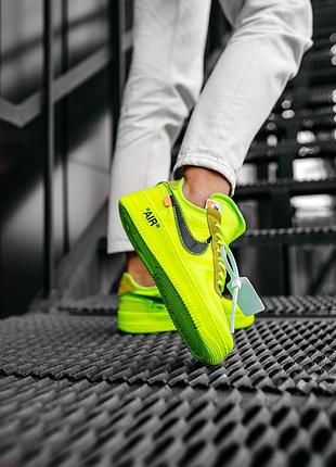 Кросівки nike air force 1 off-white volt кроссовки — купить в