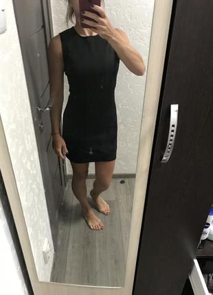 Платье мини чёрное2 фото