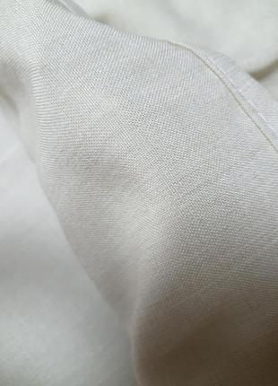 Мужская рубашка вышиванка лен оранжевый орнамент р. 42 - 585 фото