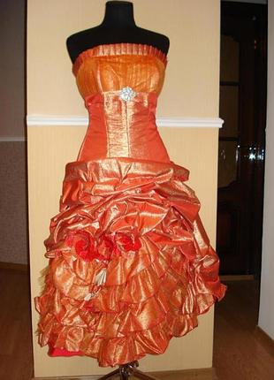 Вечернее коктейльное платье с корсетом (украина)