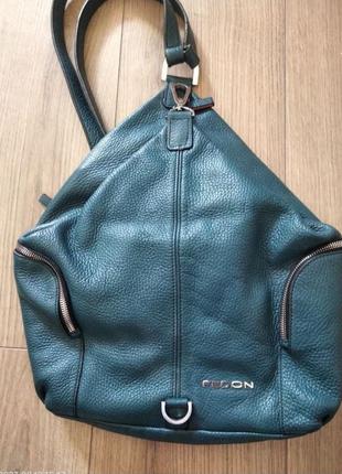Кожаный брендовый рюкзак giorgio fedon 1919 italy3 фото