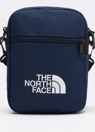 Сумка на плечо мессенджер the north face. синяя