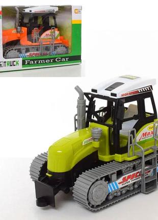 Іграшка "ферма: трактор", інерційний farmer truck 668a зелений