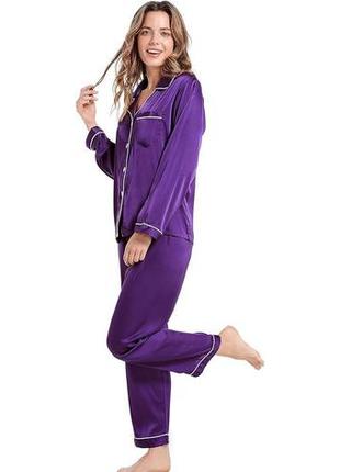 Пижама классическая фиолетовая (9100)5 фото