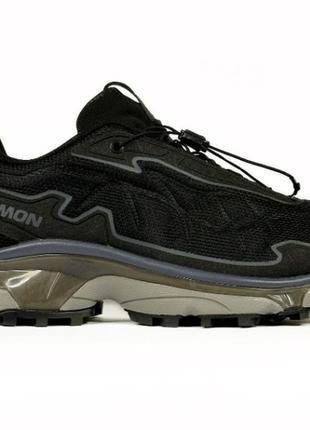 Жіночі чоловічі кросівки salomon xt-slate black