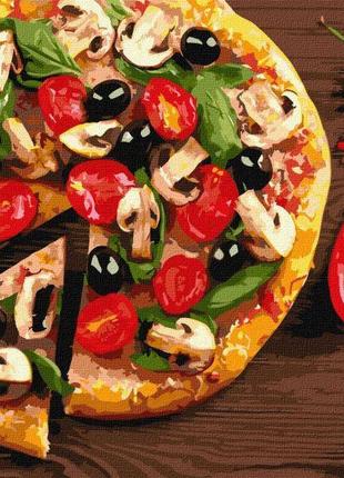 Картина по номерам идейка итальянское блюдо 40х50см kho5676 без коробки набор для росписи по цифрам