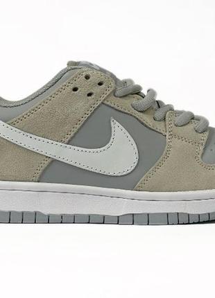 Жіночі чоловічі кросівки nike sb dunk sweet grey