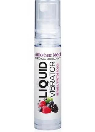 Стимулюючий лубрикант від amoreane med: liquid vibrator - berries (рідкий вібратор), 10 ml