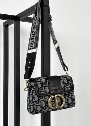 Сумка cristian dior montaigne black leather