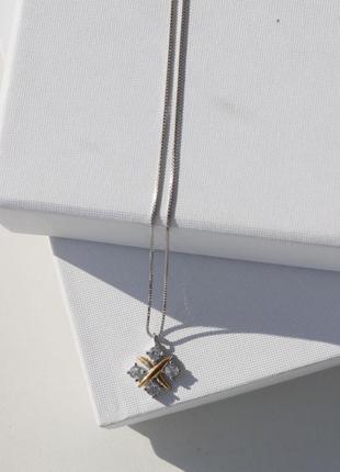 Брендовая подвеска серебро