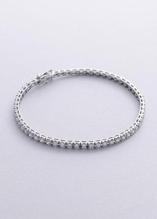 Браслет теннис в белом золоте с белыми 
бриллиантами 539721221
