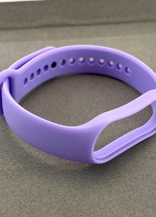 Ремешек на xiaomi mi band 7 оригинальный силиконовы сиреневый