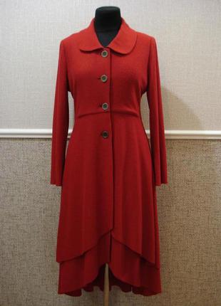 Дизайнерское изысканное шерстяное осенне - весеннее пальто