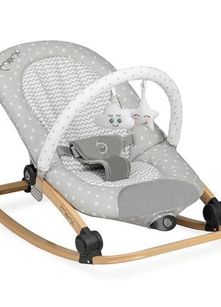 Шезлонг-качалка momi lumiwood grey stars