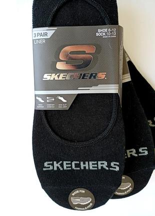 Следы носки от skechers 39-43 размера. оригинал! три пары в наборе. супер качество !9 фото