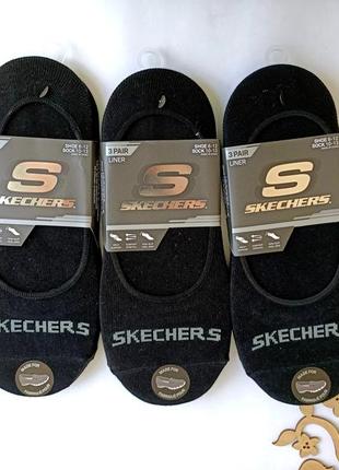 Следы носки от skechers 39-43 размера. оригинал! три пары в наборе. супер качество !3 фото