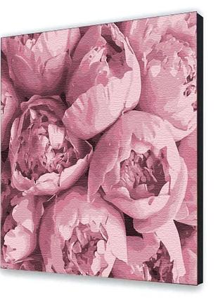 Картина за номерами з лаком artcraft квіти "розовая нежность" 40х40 см 13103-ac