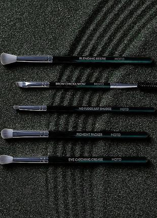 Набор из 5 кистей для макияжа глаз motd cosmetics starter eye makeup brush set3 фото