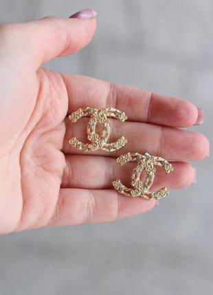 Сережки гвоздики з логотипом/посріблення та позолота 24к7 фото