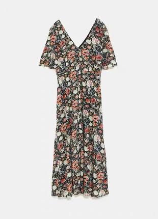 Супер платье в цветочек zara
