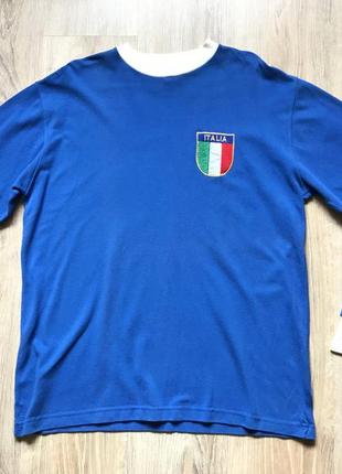 Коллекционная футбольная джерси retro league italy national football shirt long sleeves6 фото