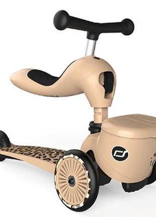 Самокат scoot&ride highwaykick-1 lifestyle леопард (sr-210621-leopard)7 фото