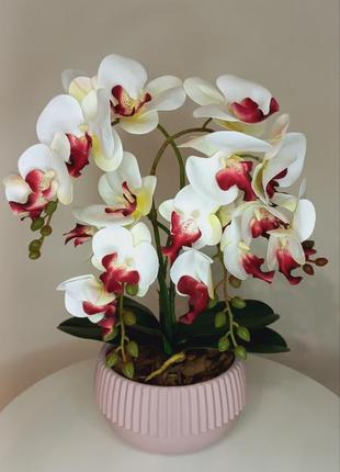 Орхидея искусственная. орхидея латексная №3.1 фото