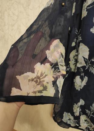 Нежная блуза в цветы4 фото