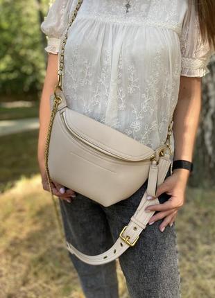 Сумка на длинной ручке cross-body бананка сумочка трендовая и стильная кроссбоди3 фото