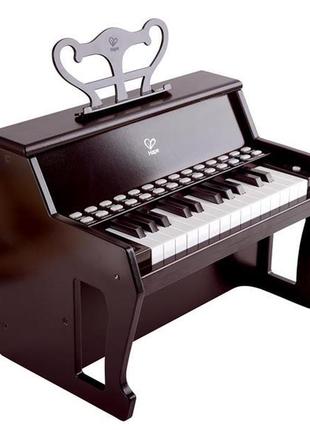 Детское пианино hape 25 клавиш с подсветкой черный (e0627)3 фото