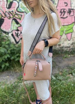 Сумка на длинной ручке cross-body сумочка трендовая и стильная кроссбоди1 фото