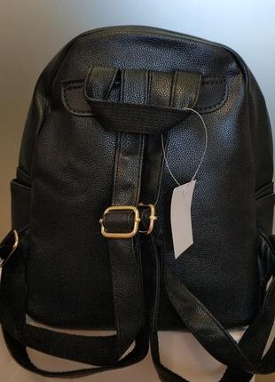 Рюкзак женский, молодежный городской черного цвета с блестками отличного качества!3 фото