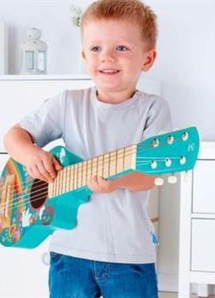 Детская гитара hape энергия цветов (e0600)6 фото