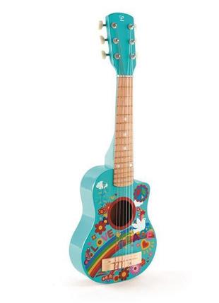 Детская гитара hape энергия цветов (e0600)2 фото