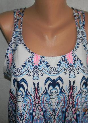 Блуза маечка с принтом peacocks2 фото