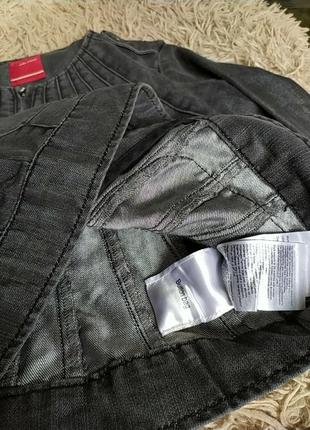 Серый джинсовый пиджак/куртка. 204 фото