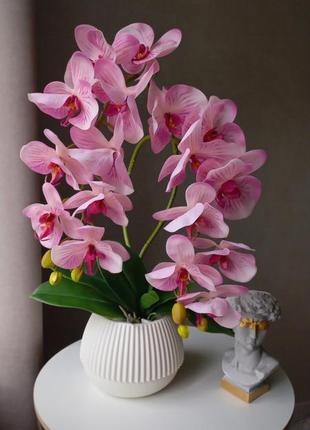 Орхидея искусственная. орхидея латексная №16.1 фото