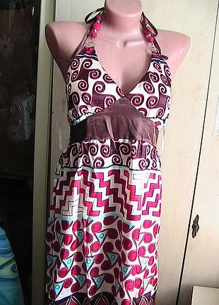 Изысканный нарядный сарафан cop copine франция. размер євро л 44/46