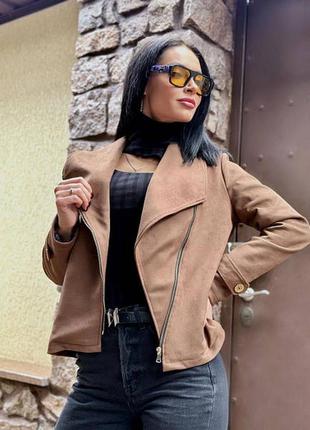 Куртка жіноча замшева