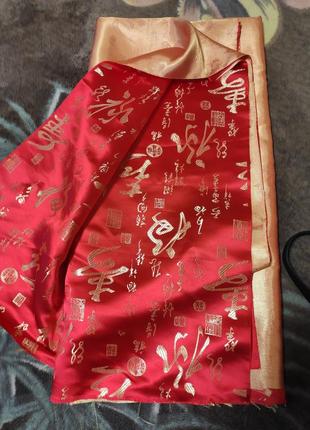 Атласна тканина в японському китайському стилі1 фото