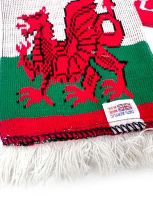 Шарф футбольний, уболівальника wales - scotand, акрил