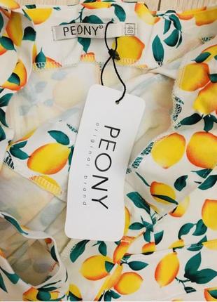 Платье корсетное хлопковое хлопковое миди лимоны летняя сарафан пуговицы по фигуре футляр2 фото