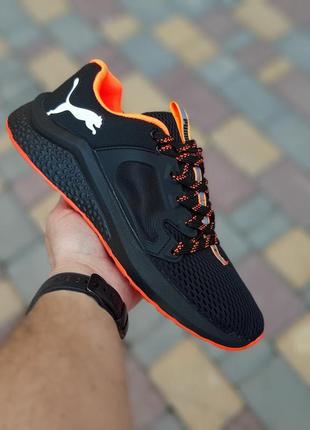 Чоловічі кросівки puma hybrid racer чорні з оранжевим знижка sale | smb