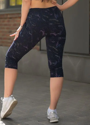 Бриджі жіночі трикотажні батальні літні6 фото