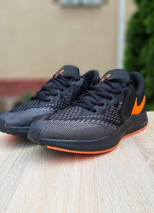 Мужские кроссовки nike zoom winflc 6 черные с оранжевым скипью sale &lt;unk&gt; smb3 фото